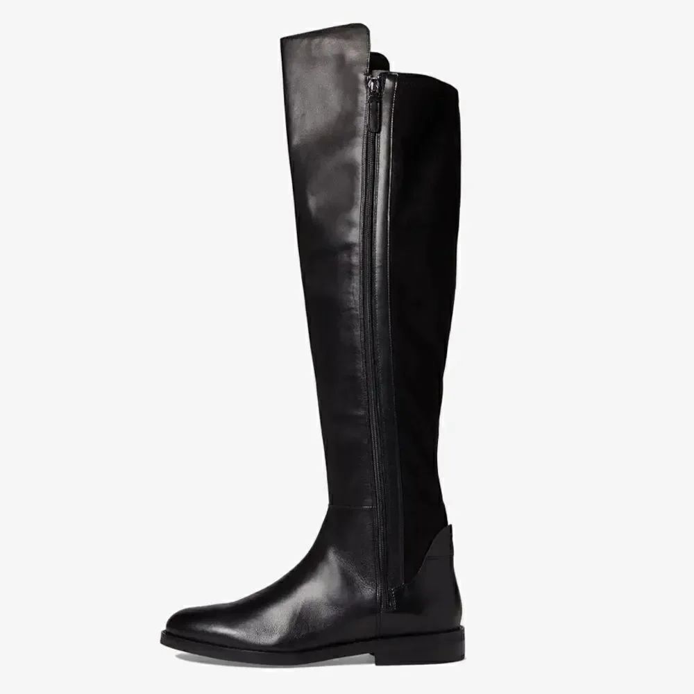 Cole Haan Chase‎ Tall Boots in Black Leather, 7, NWOB